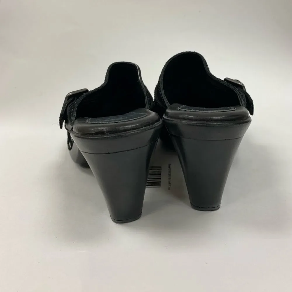 NURTURE black‎ suede becca studded mules - Picture 7 of 10